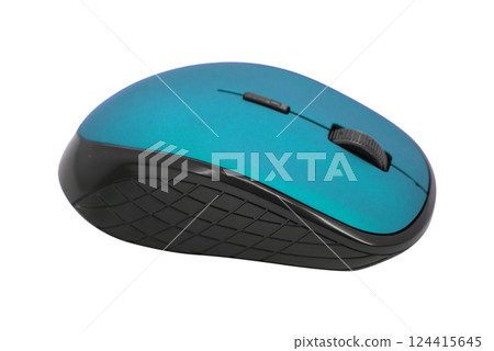 Wireless mouse for pc isolated on the white background 124415645