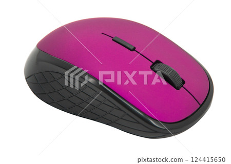 Wireless mouse for pc isolated on the white background 124415650