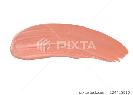 Paint orange sketch track watercolor art border isolated on the white background photo 124415910