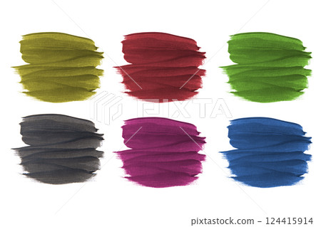 Brush paint sketch spot isolated frame for text on the white 124415914