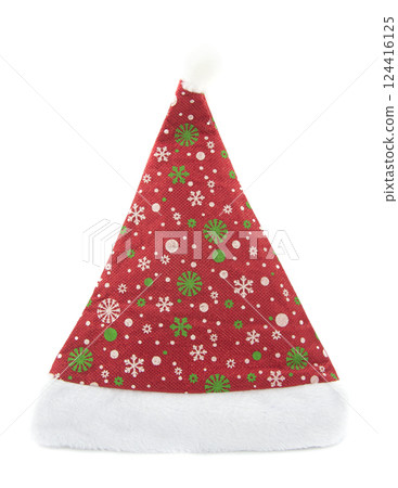 Christmas party hat decorative isolated on the white background 124416125