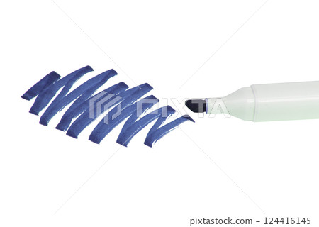 Marker pen for sketching art isolated on the white background 124416145