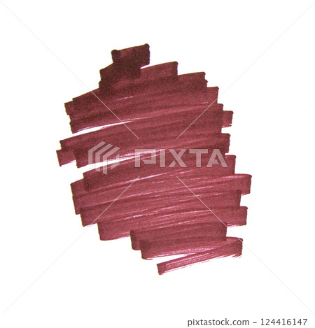 Sketch paint stroke line colorful art element isolated on the white background 124416147