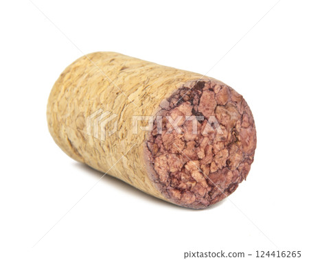 Wine cork cap isolated on the white background Wine cork cap isolated on the white background 124416265