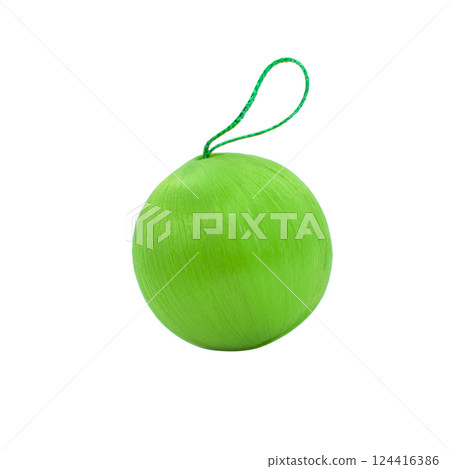 Christmas ball decrotive festive isolated on the white background 124416386