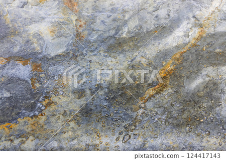 Abstract Rock Surface with Rough Granite and Mineral Patterns 124417143