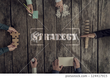 Business Strategy and teamwork concept 124417915