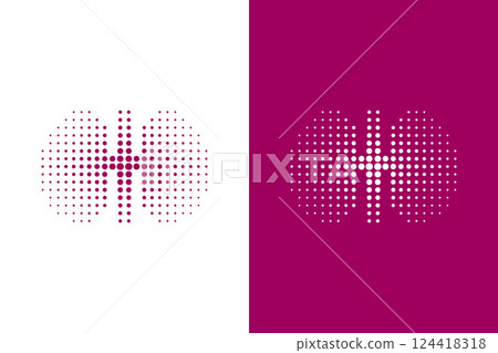 Urology logo combination. Unique kidney organ logotype design template. 124418318