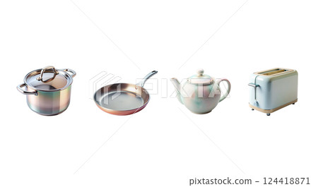 Kitchen appliances. Interior items for the kitchen, living room 124418871