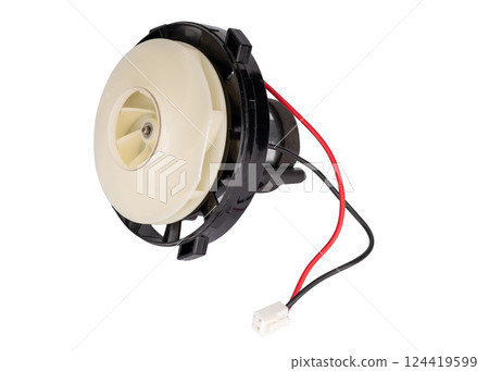 Vacuum Cleaner Motor with Fan and Wires 124419599