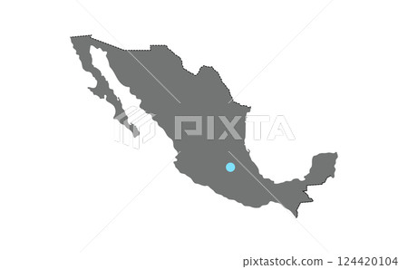 Mexico map poster 124420104