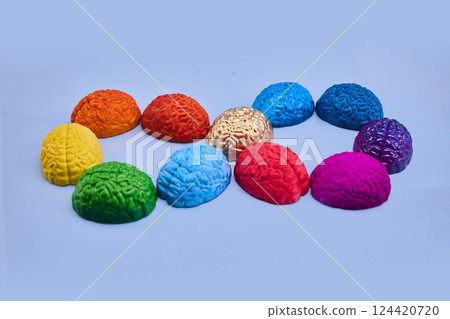 Infinity rainbow symbol. Autism awareness. Neurodiversity awareness and acceptance Infinity rainbow symbol. Autism awareness. Neurodiversity awareness and acceptance 124420720