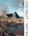 Camping on the river bank 124421643