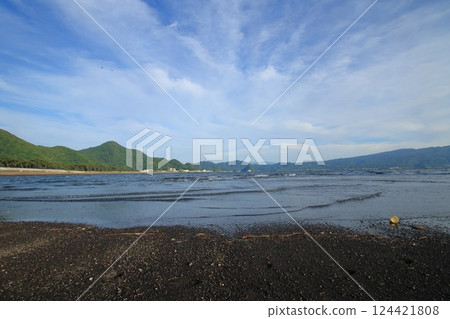 浪潮在沙灘上擊敗 浪潮在沙灘上擊敗 124421808