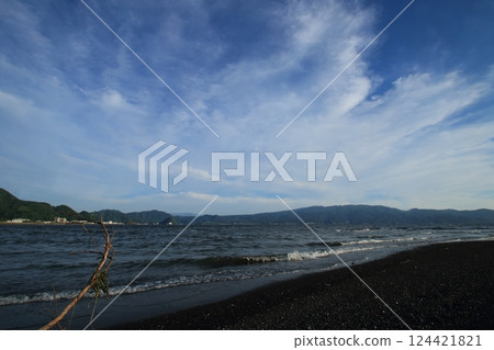 沼津的大海和海灘 124421821