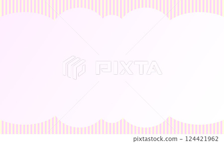 一個蓬鬆的框架,上面切有粉紅色和黃色漸變的條紋。 一個蓬鬆的框架,上面切有粉紅色和黃色漸變的條紋。 124421962