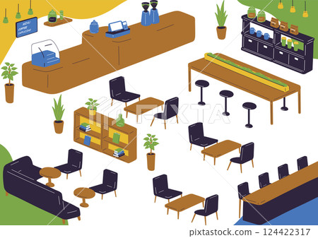Cafe scenery Cafe scenery 124422317