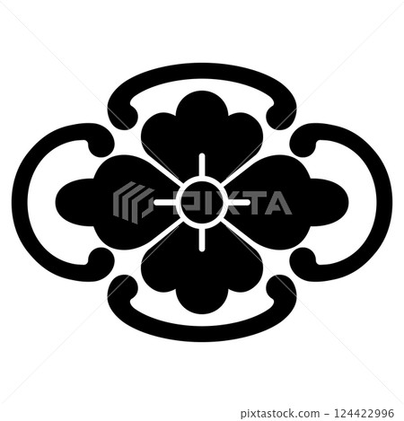 This is my family crest. It is a quince flower and a diamond. 124422996