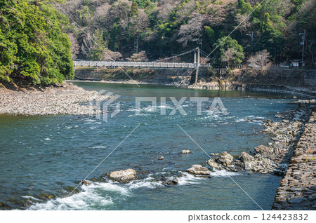 宇治川上游風景 京都府宇治市 124423832