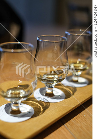 Three small tasting glasses Three small tasting glasses 124424847