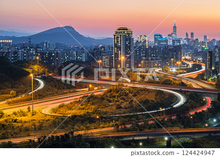 City interchange overpass City interchange overpass 124424947