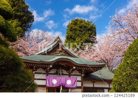 Angyohara, Kawaguchi City, Saitama Prefecture, Kaijusan Manpukuji Temple Mitsuzoin, Angyo Sakura and Fudo Hall 124425189