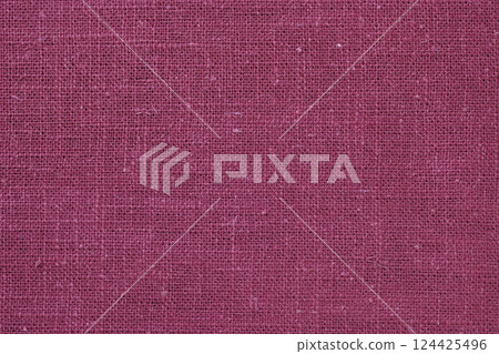 red hemp viscose natural fabric cloth color, sackcloth rough texture of textile fashion 124425496