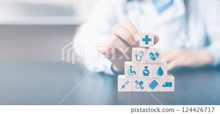 Concept of health care encompasses a comprehensive service plan, ensuring safety and medical assistance from doctors and pharmacies to hospitals, all prioritizing patient well-being. healthcare Concept of health care encompasses a comprehensive service plan, ensuring safety and medical assistance from doctors and pharmacies to hospitals, all prioritizing patient well-being. healthcare 124426717