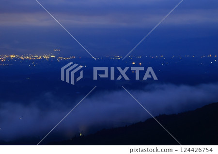 岩手縣奧州市,黎明風景 岩手縣奧州市,黎明風景 124426754