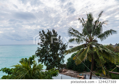 The coast of northern Zanzibar The coast of northern Zanzibar 124427389