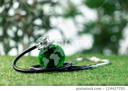Promoting sustainable energy and green practices is essential for preserving Earth's environmental resources and ensuring a healthy global ecology. earth, eco, environmental, sustainable, green. 124427785