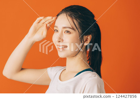 熱瑜珈圖片 124427856