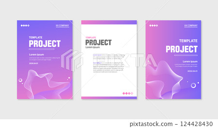 Business brochure template set  124428430
