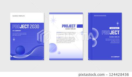Business brochure template set  124428436