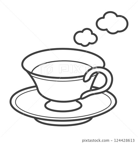 茶（茶杯和茶托） 124428613