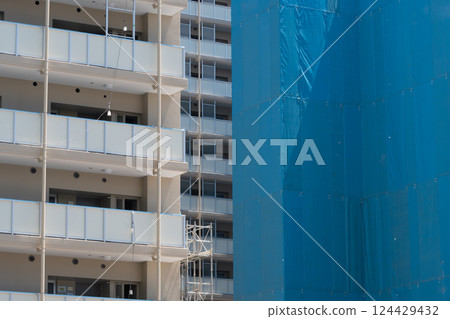 Apartment under construction Apartment under construction 124429432
