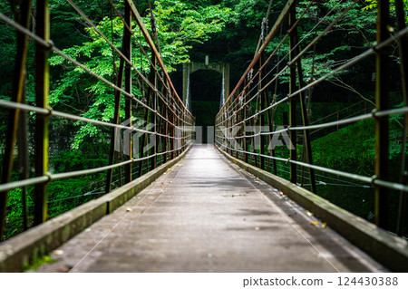 [Kanagawa Prefecture] Sakurabashi Bridge at Miyanoshita in Hakone 124430388