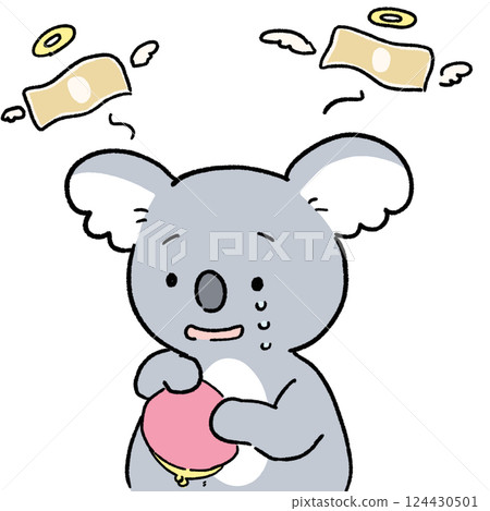Spending money koala 124430501