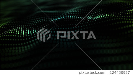 Image of white spots moving on black background 124430937
