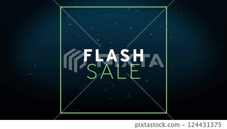 Image of flash sale text over glowing spots background Image of flash sale text over glowing spots background 124431375