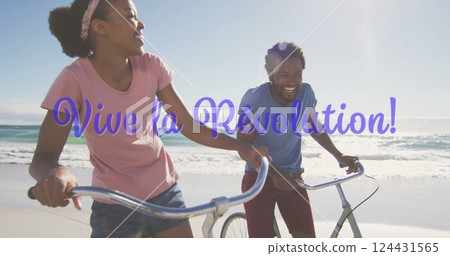 bicycles, beach, cycling 124431565