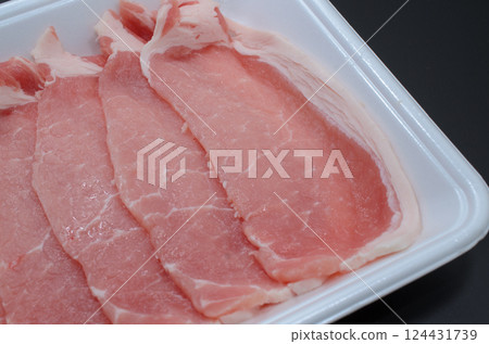 Canadian raw pork loin for ginger roasting Sangen Mugitona Canadian raw pork loin for ginger roasting Sangen Mugitona 124431739