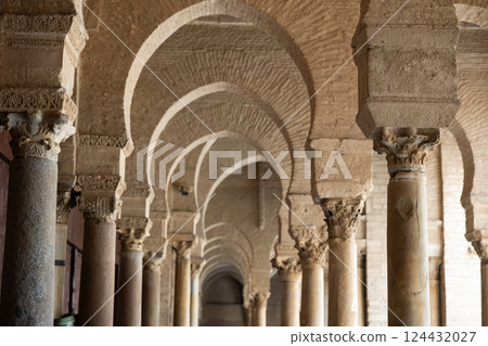 Patio of Great Mosque of Kairouan, Tunisia 124432027
