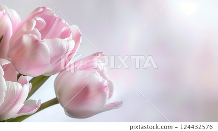 Heartwarming illustration of a mother's day greeting card with copy space 124432576