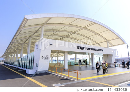 大阪地鐵夢洲站車站外景 124433086
