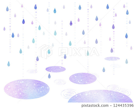 Rain image background illustration 124435396