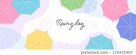 colorful umbrella background illustration colorful umbrella background illustration 124435407