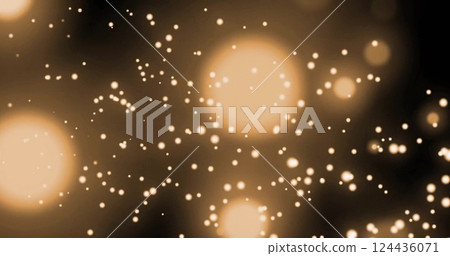 Image of light spots on black background 124436071
