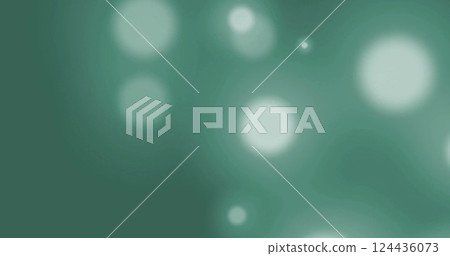 Image of light spots on green background 124436073