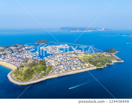 篠島（愛知縣） ※遠處是波戶岬 124436449